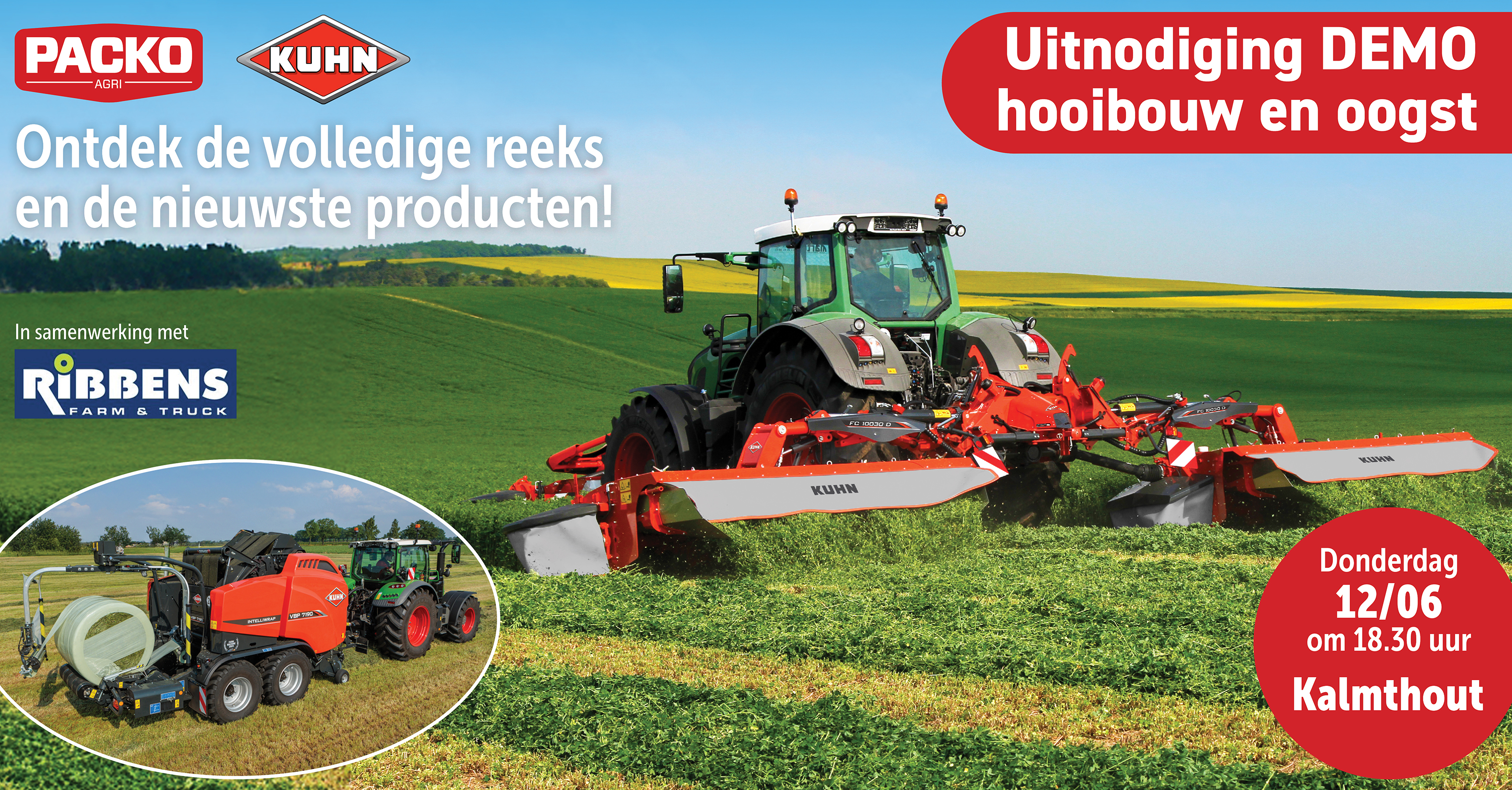 Demo hooibouw en oogst - démo fenaison et récolte Demo hooibouw en oogst